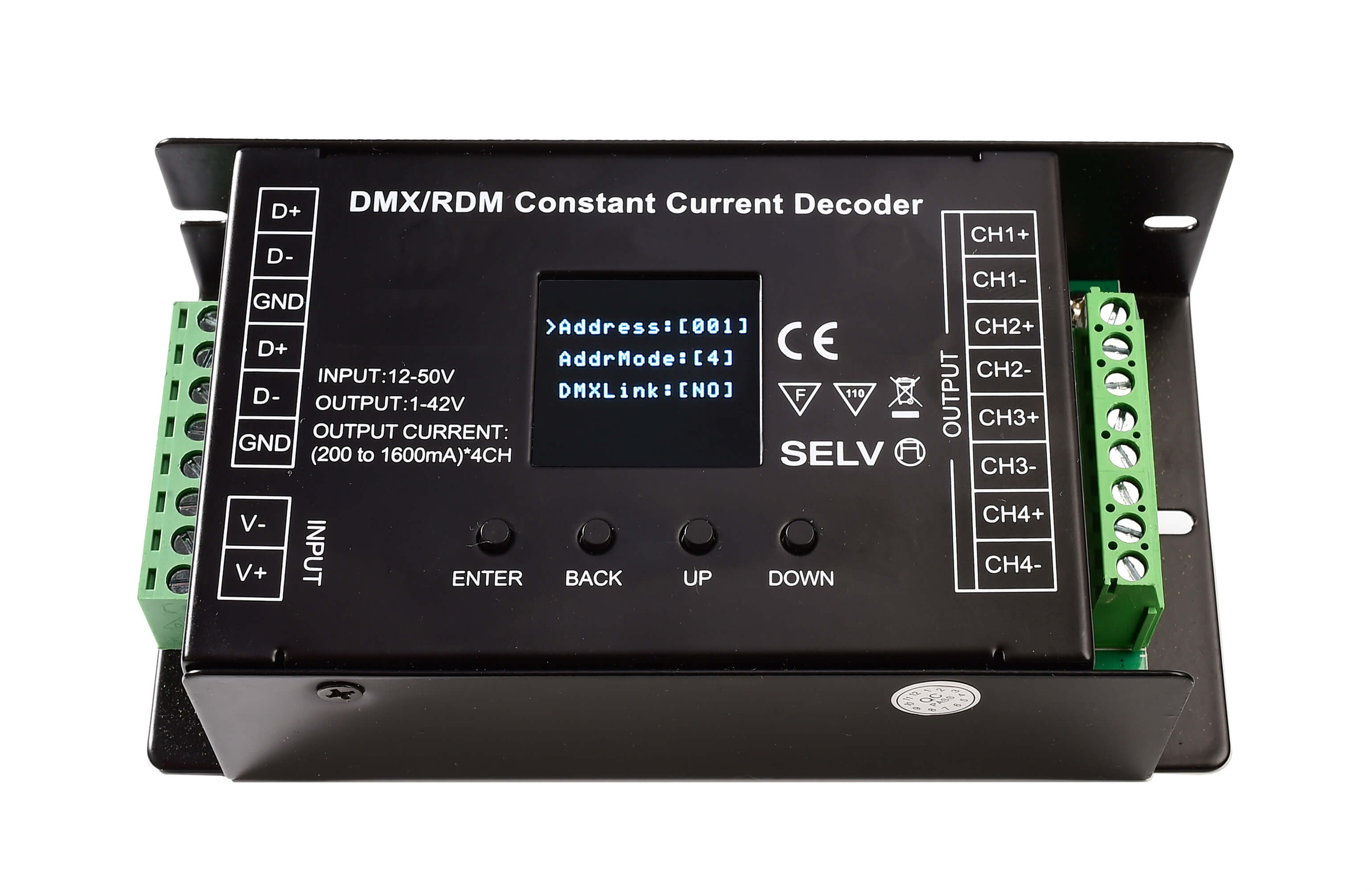 DMX/RDM 4 CH CC Decoder