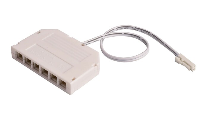 MINI-AMP 6-fach VT (1x Stecker, 6x Buchse) 20cm, 12V/24V, max 3A, IP20