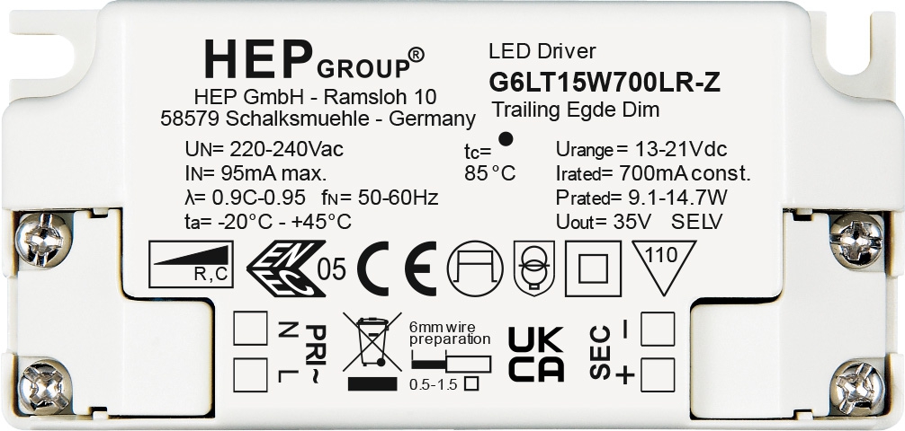 HEP, DIM, CC, G6LT15W350LR-Z